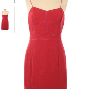 Banana Republic Red Wool Cocktail Dress